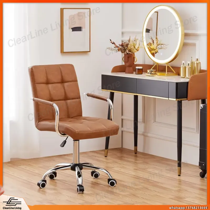 Task Chair Mid Back - Adjustable Mid-Back Office Chair with Armrests