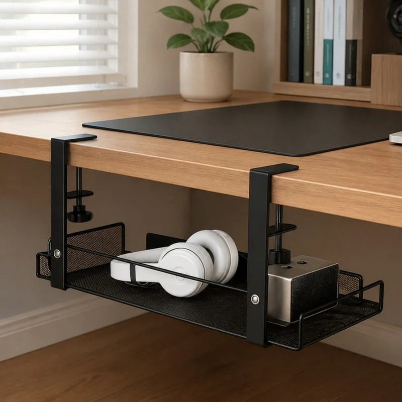 Cable Tray Under Desk - Under-Desk Steel Wire Tray for Cable