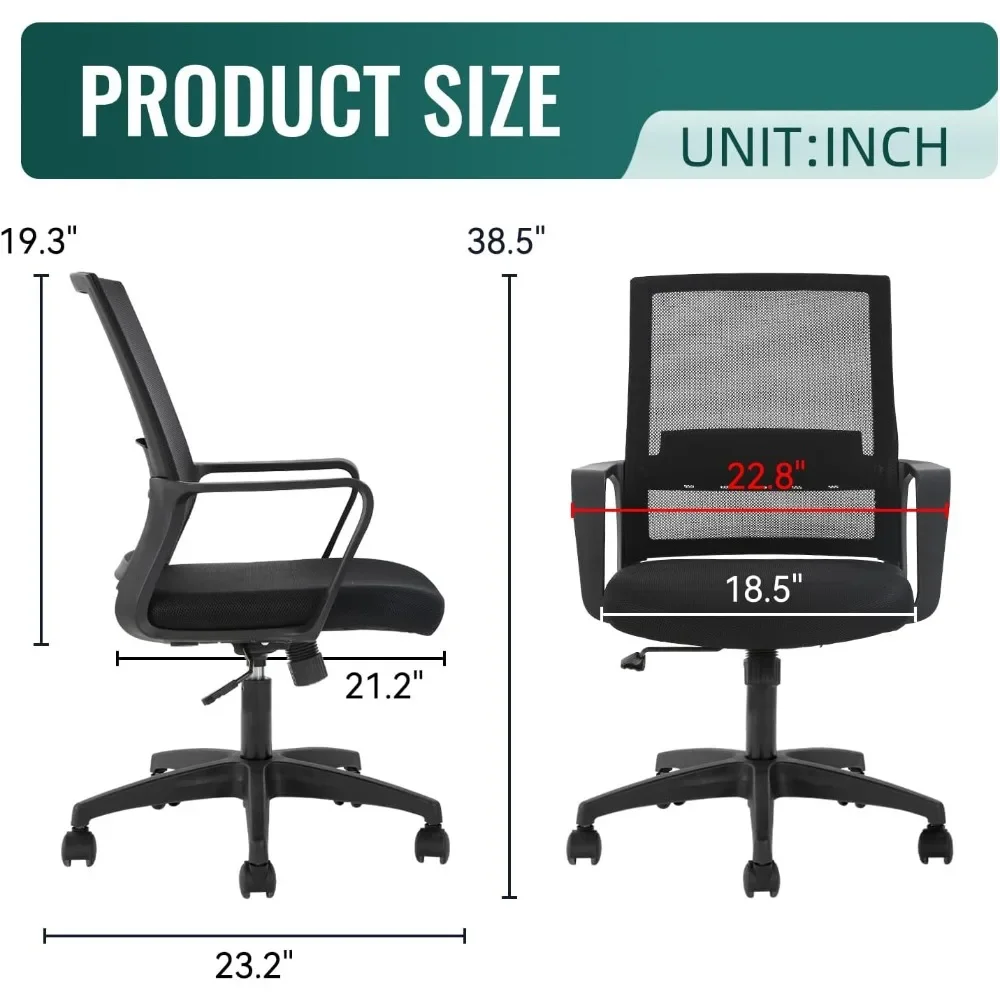 Ergonomic office chair, mid-ba - đánh giá và giá Task Chair Mid Back