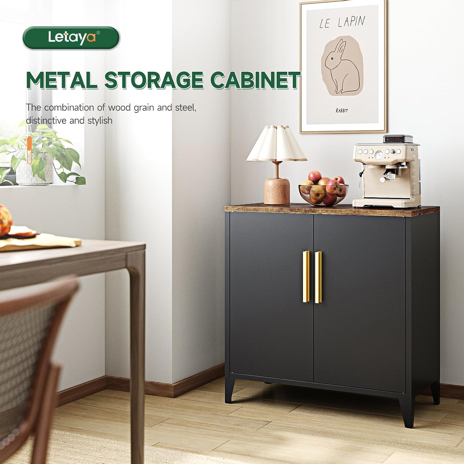 Metal Storage Cabinet with Doo - đánh giá và giá Office Furniture Credenza