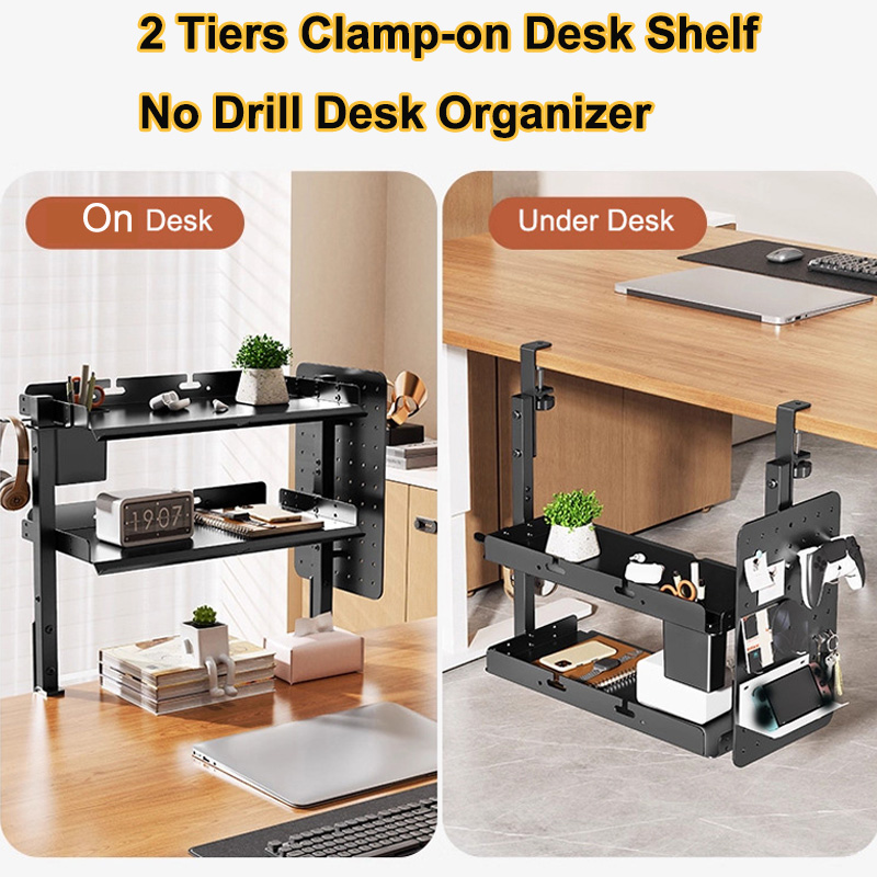 Clamp-on 14 inch Above Below D - đánh giá và giá Cable Tray Under Desk