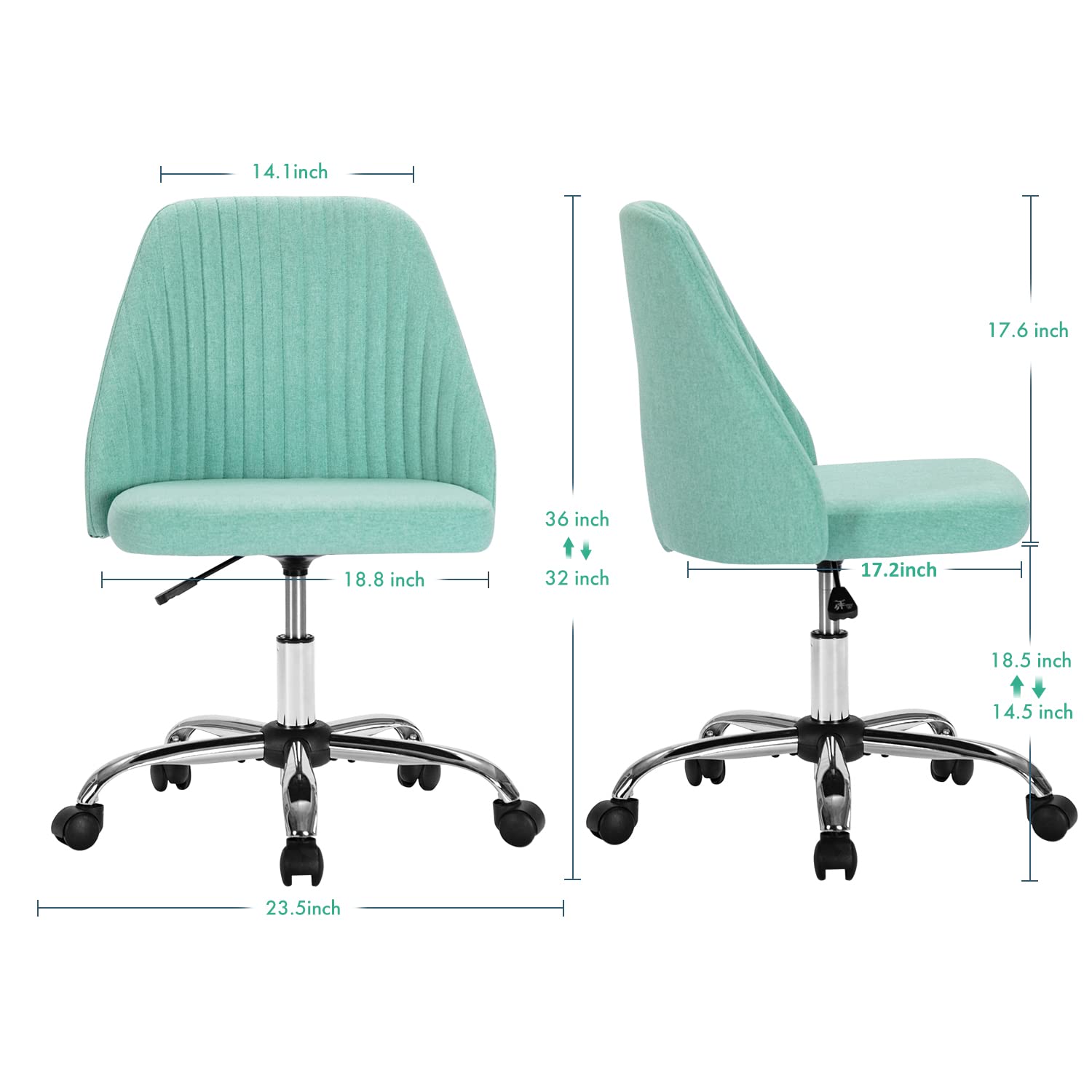 Home Office Chair, Mid-Back Ar - đánh giá và giá Task Chair Mid Back