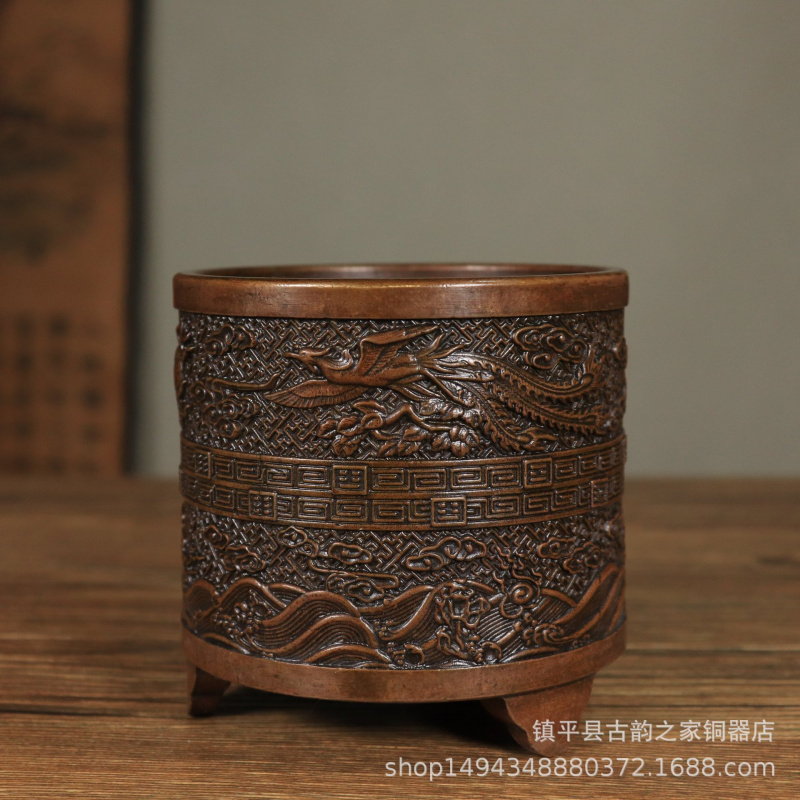Bronze Incense Burner Cylinder - đánh giá và giá Office Furniture Phoenix