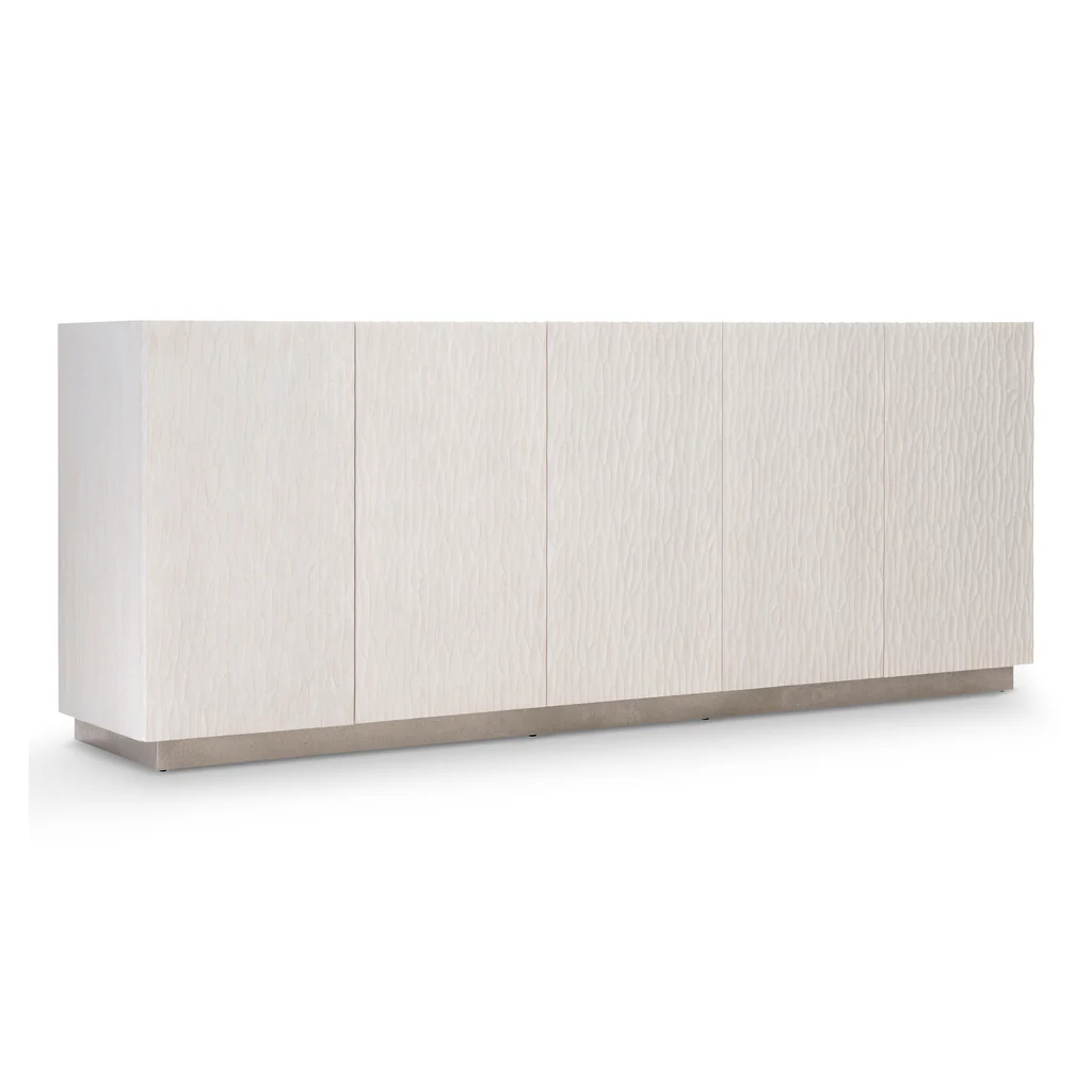 ^Modern White Wavy Textured TV - đánh giá và giá Office Furniture Credenza
