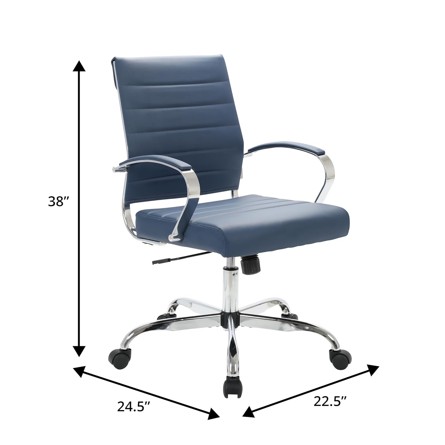 Mid-Back Leather Office Chair  - đánh giá và giá Task Chair Mid Back