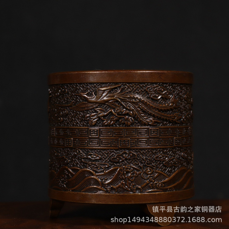 Bronze Incense Burner Cylinder - đánh giá và giá Office Furniture Phoenix