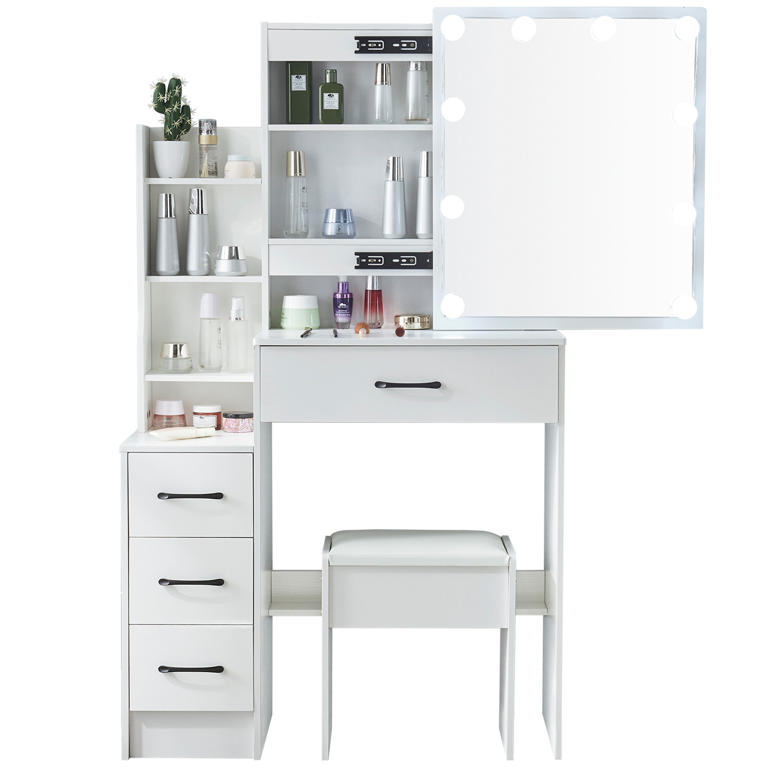 LED Makeup Vanity Desk Set wit - đánh giá và giá Office Furniture Credenza