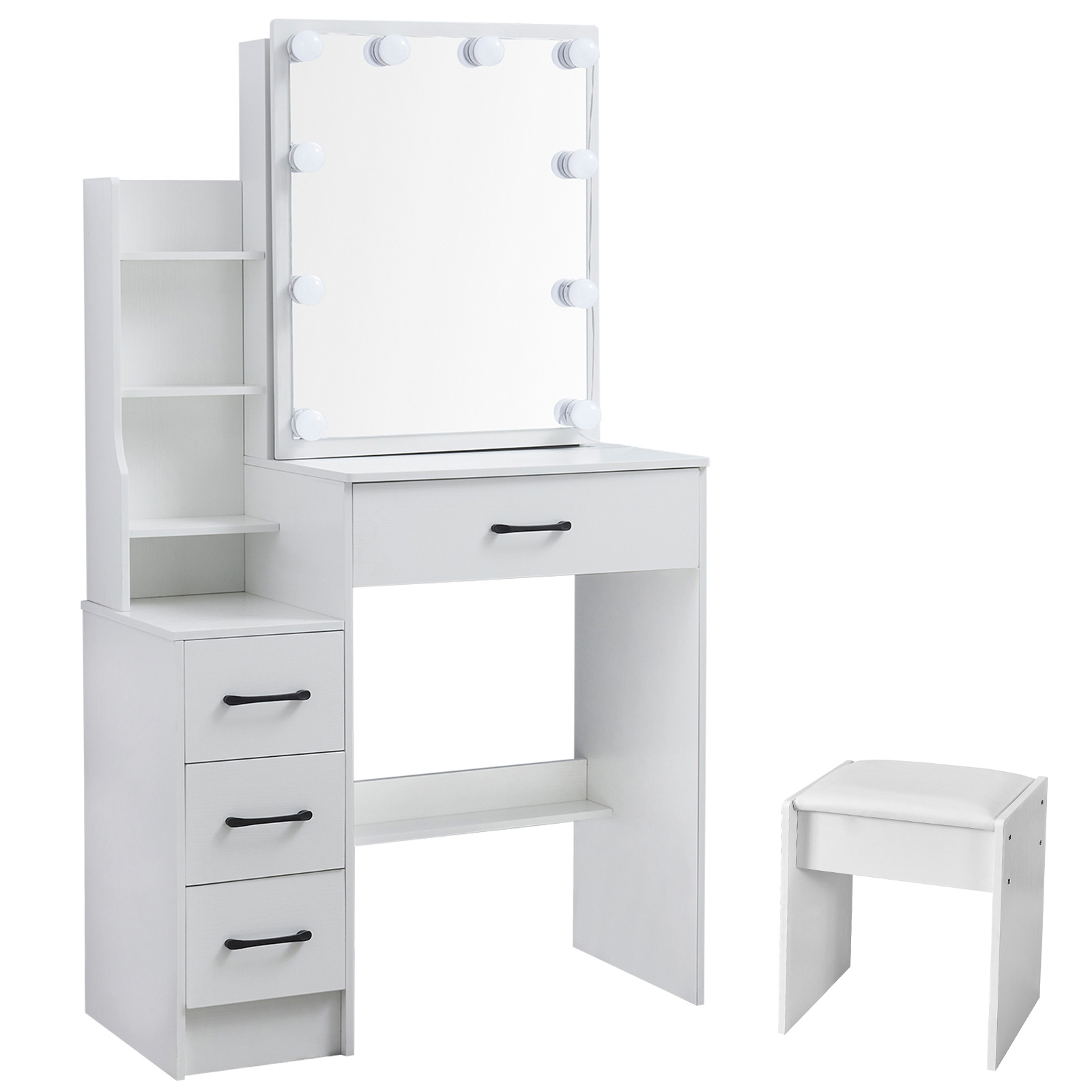 LED Makeup Vanity Desk Set wit - đánh giá và giá Office Furniture Credenza
