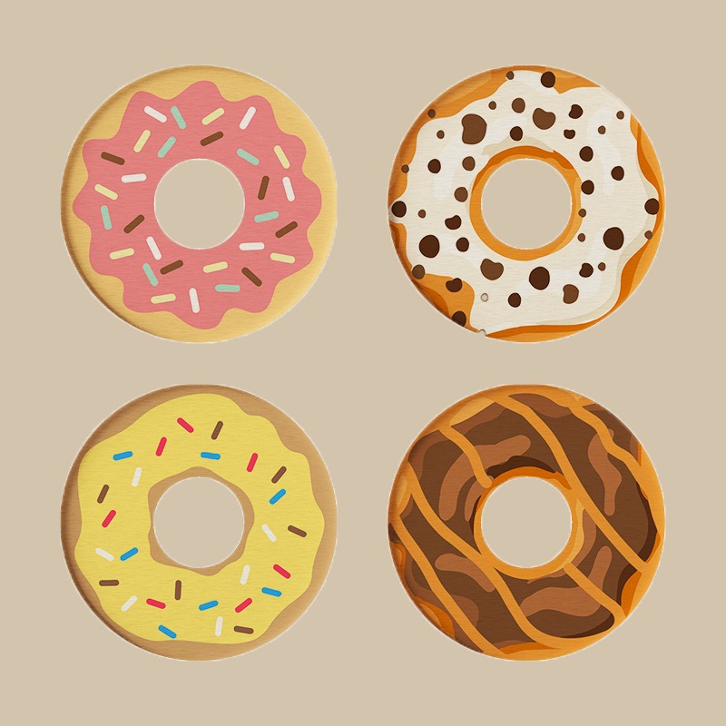 Donut Round Diatom Mud Coaster - đánh giá và giá Office Furniture China